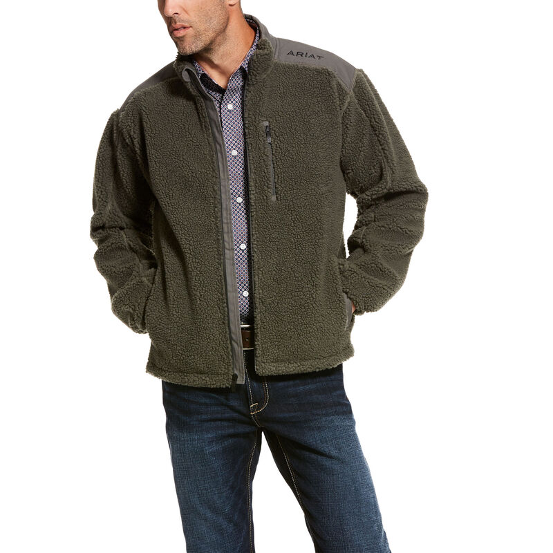 Ariat El Capitan Pile Fleece Gri Kazak Erkek (17560-883)